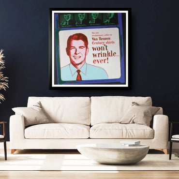 ANDY WARHOL "Van Heusen" (Ronald Reagan) Silkscreen Proof-Museum Quality- Ads Suite -38x38" Wall Art