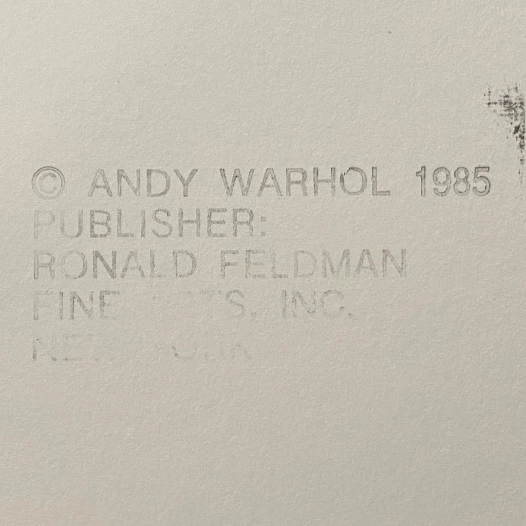 ANDY WARHOL "Van Heusen" (Ronald Reagan) Silkscreen Proof-Museum Quality- Ads Suite -38x38" Wall Art