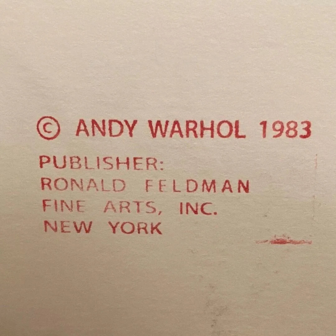 ANDY WARHOL– “African Elephant"- Trial Silkscreen Proof– Endangered Species-Museum Quality 38 X 38" Wall Art