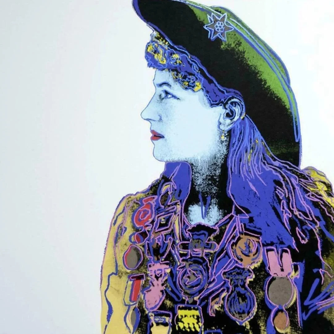 ANDY WARHOL– “Annie Oakley"- Silkscreen- Cowboys and Indians- Unsigned Proof- Museum Quality 36x36" Wall Art