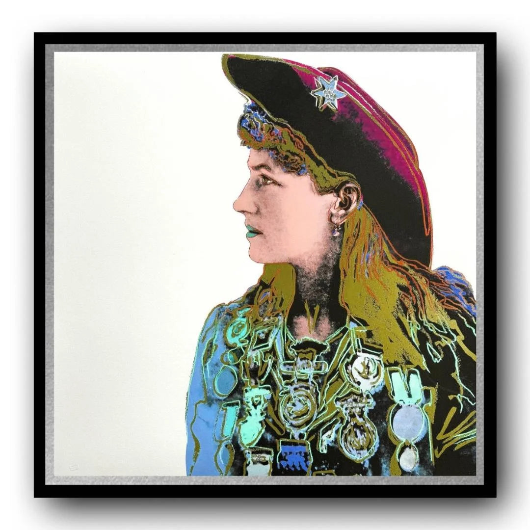 Andy WARHOL “ANNIE OAKLEY” - Trial Screenprint - Cowboys Indians Series - Museum Board - 36x36" Wall Art