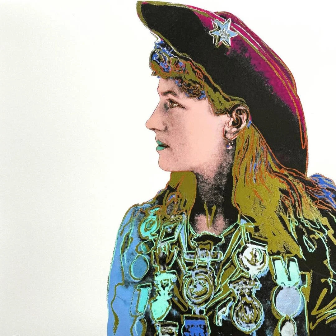 Andy WARHOL “ANNIE OAKLEY” - Trial Screenprint - Cowboys Indians Series - Museum Board - 36x36" Wall Art