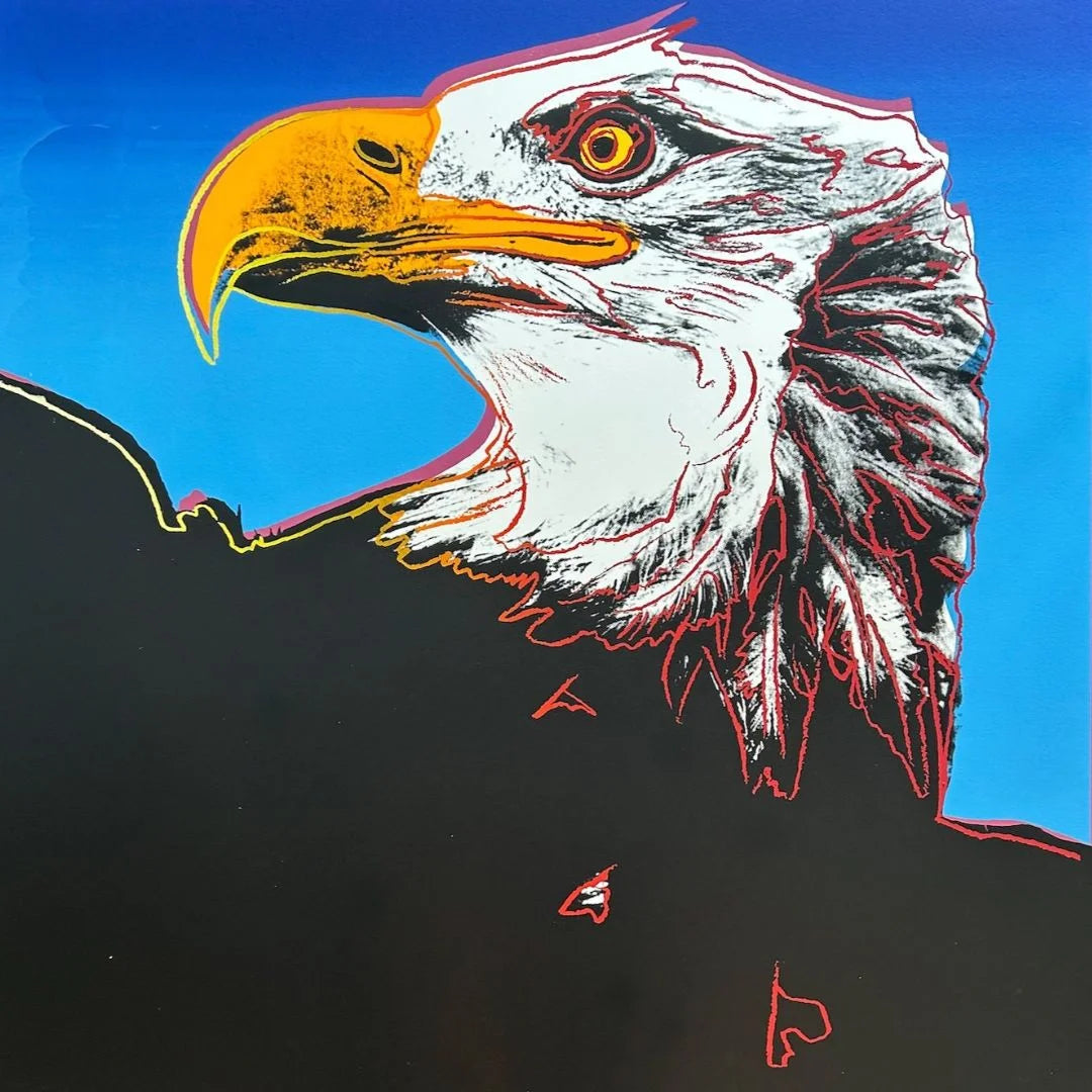 ANDY WARHOL “Bald Eagle" Silkscreen Proof– Endangered Species- Museum Quality 38 X 38"Wall Art