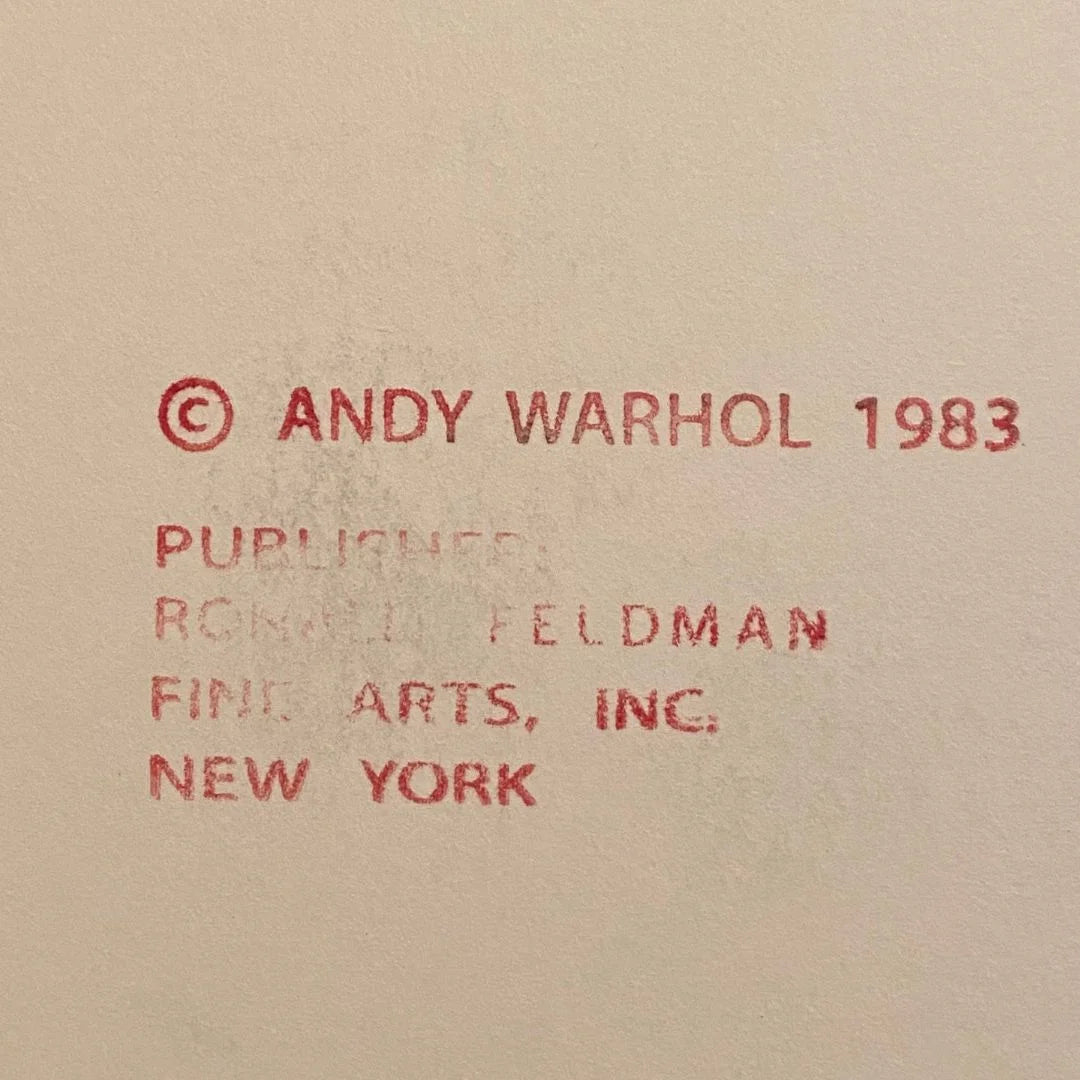 ANDY WARHOL “Bald Eagle" Silkscreen Proof– Endangered Species- Museum Quality 38 X 38"Wall Art