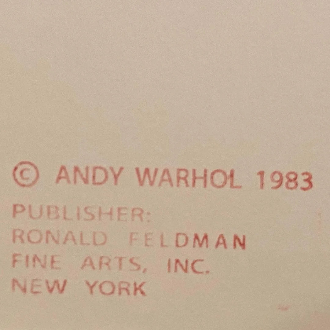ANDY WARHOL “Ram" Silkscreen Proof– Endangered Species-Museum Quality- 38 X 38" Animal Wall Art