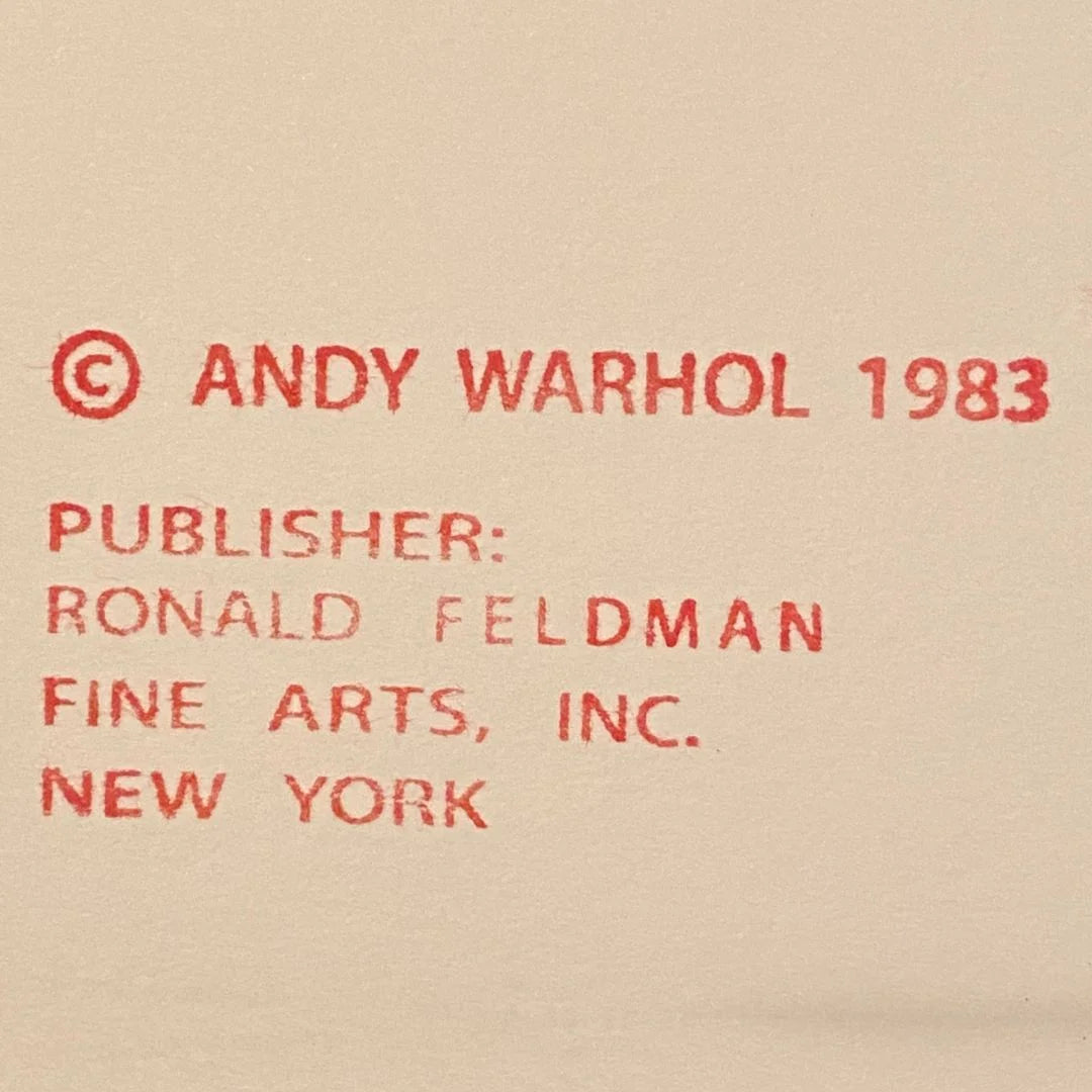 ANDY WARHOL “Black Rhino" Silkscreen Proof– Endangered Species - Museum Quality 38 X 38" Wall Art