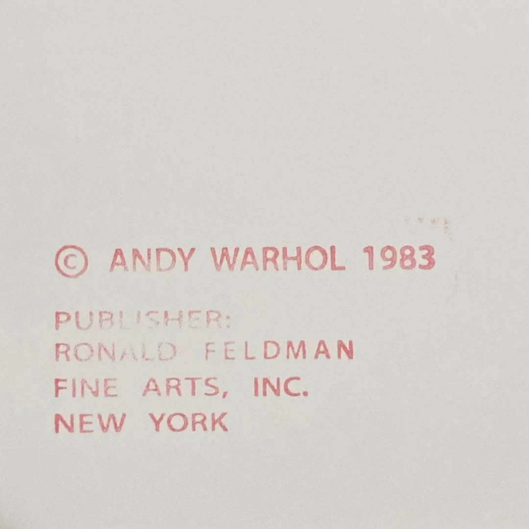 ANDY WARHOL “Black Rhino" Silkscreen Trial Proof– Endangered Species-Museum Quality- 38 X 38" Animal Wall Art