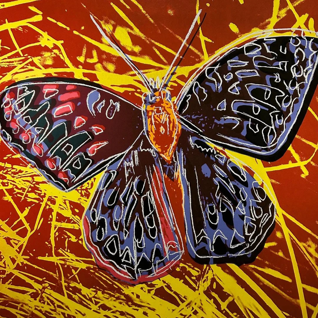 ANDY WARHOL “Silverspot"(Butterfly) Trial Silkscreen – Endangered Species Proof- Museum Quality 38 X 38"Wall Art