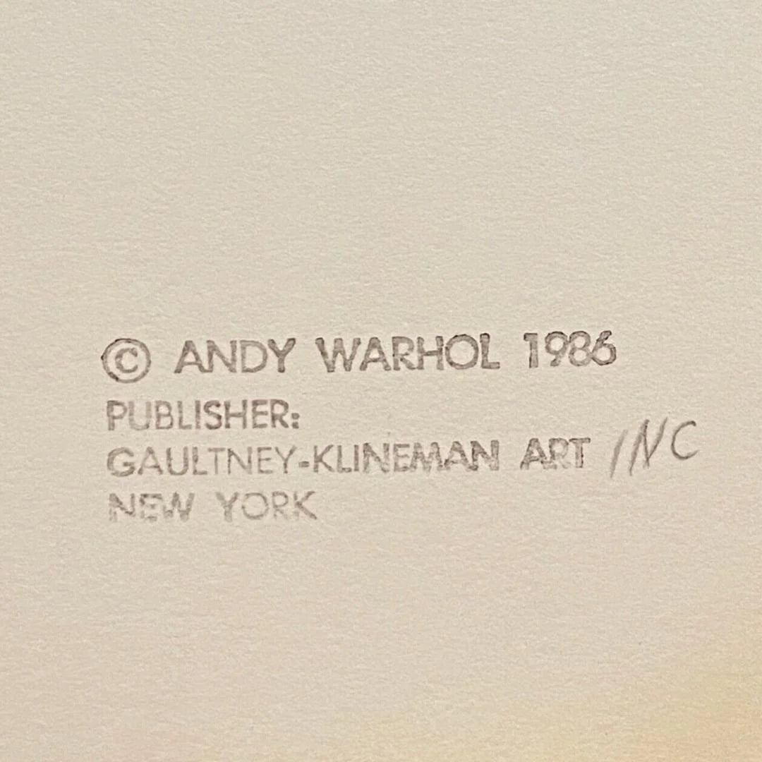 ANDY WARHOL– “Geronimo"- Silkscreen- Cowboys and Indians- Unsigned Proof- Museum Quality 36x36" Wall Art