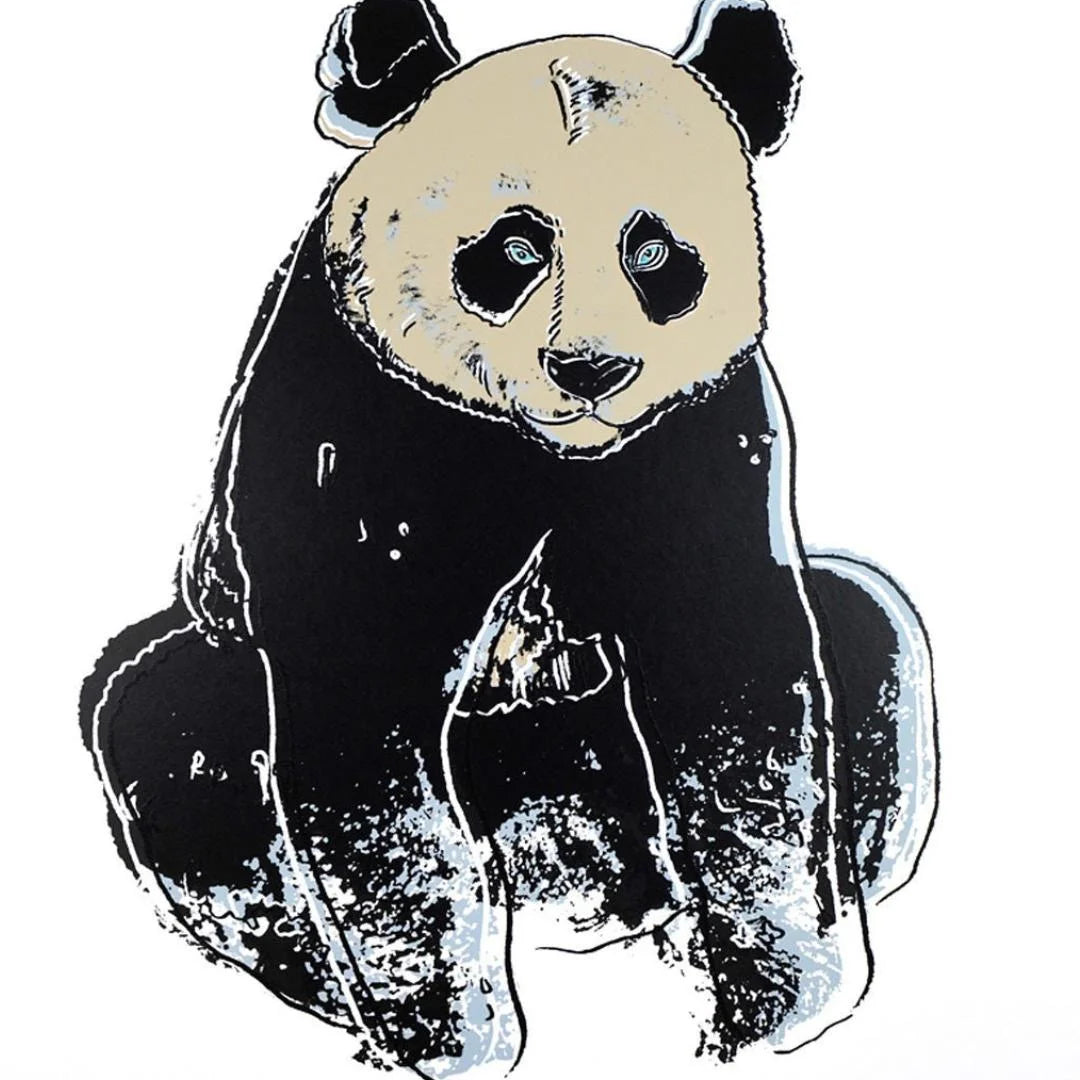 ANDY WARHOL “Giant Panda" Silkscreen Trial Proof– Endangered Species-Museum Quality- 38 X 38" Animal Wall Art