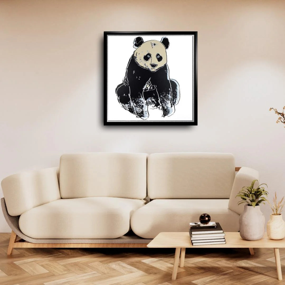ANDY WARHOL “Giant Panda" Silkscreen Trial Proof– Endangered Species-Museum Quality- 38 X 38" Animal Wall Art