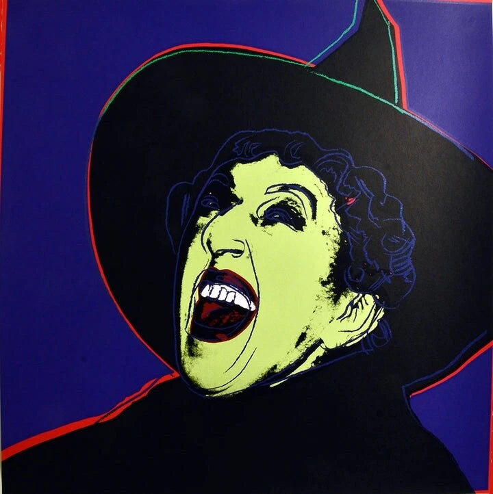 ANDY WARHOL– Pkg.2 Pieces: “Superman & Witch"-Silkscreen Proofs- Myths- Diamond Dust- Museum Board-38 x 38" Wall Art