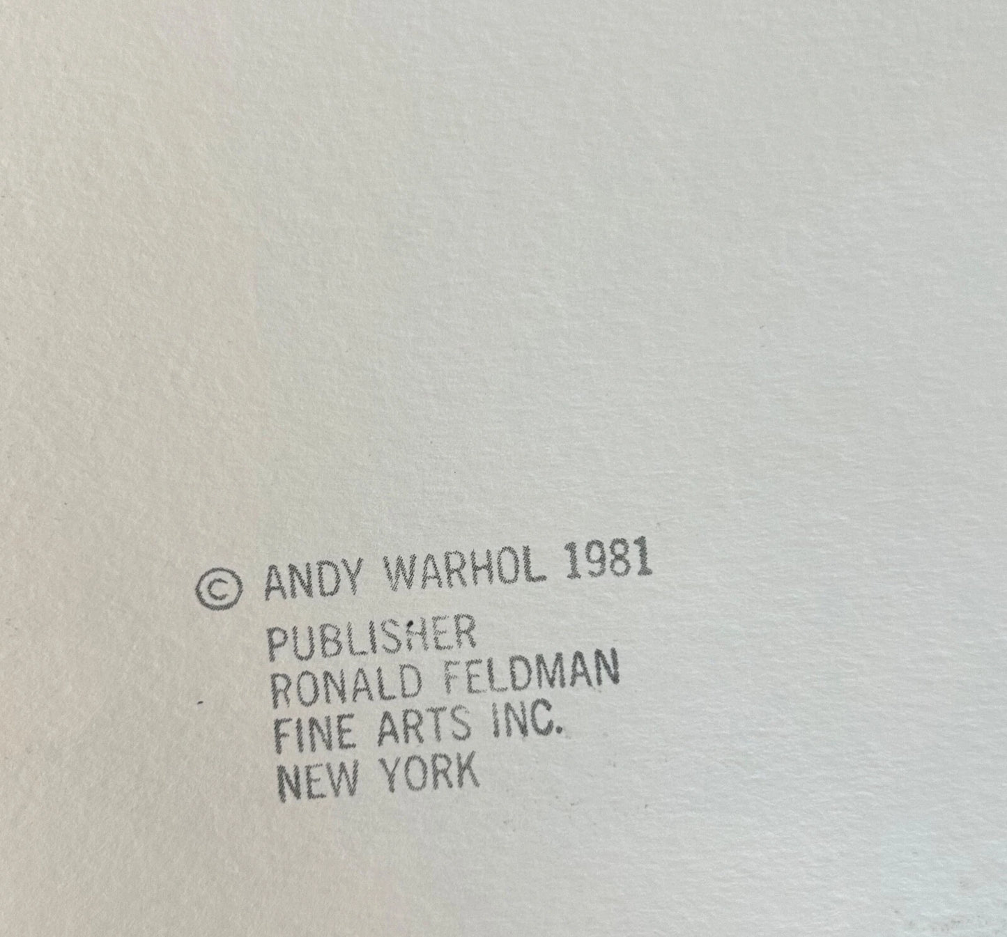 ANDY WARHOL "Star" FS # 260 Garbo Beige Faced Trial Proof- Myths Screenprint- Museum Quality- Diamond Dust- 38 x 38" Wall Art