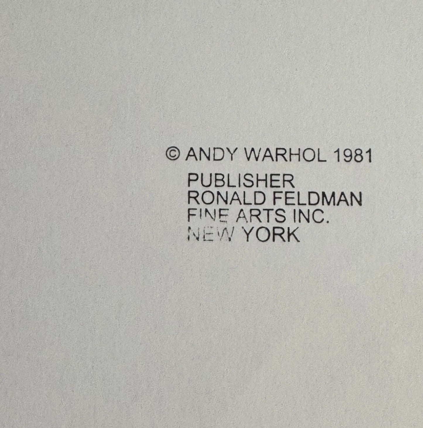 ANDY WARHOL "Howdy Doody" FS # 263- Silkscreen Proof-Myths- Museum Board- Diamond Dust- 38 x 38" Wall Art