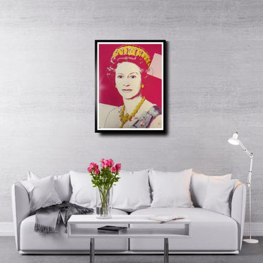 ANDY WARHOL “Queen Elizabeth" # 336–Pink Trial Proof -Screenprint- Diamond Dust-Museum Quality-Full Sized Wall Art