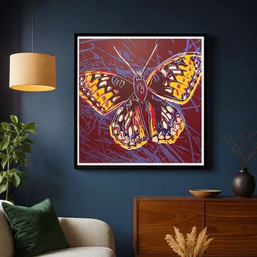 ANDY WARHOL “Silverspot"(Butterfly)Silkscreen Proof– Endangered Species- Museum Quality 38 X 38" Purple & Yellow | Pop Art
