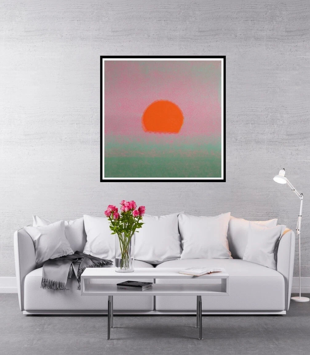 ANDY WARHOL– “Sunset" #155 Unique Screenprint-Unsigned Proof Edition-Museum Quality 34x34" Wall Art