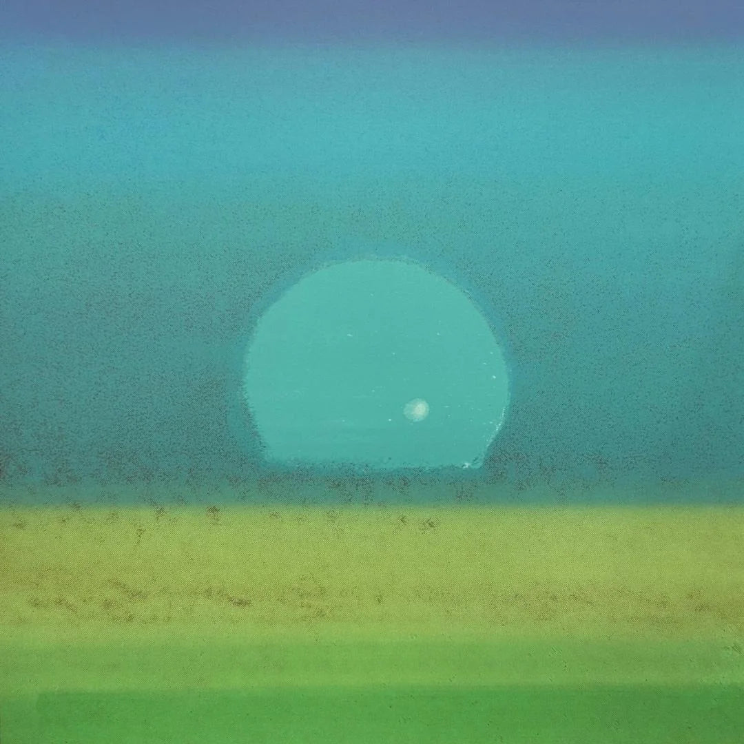 Spherical sun on a gradient background