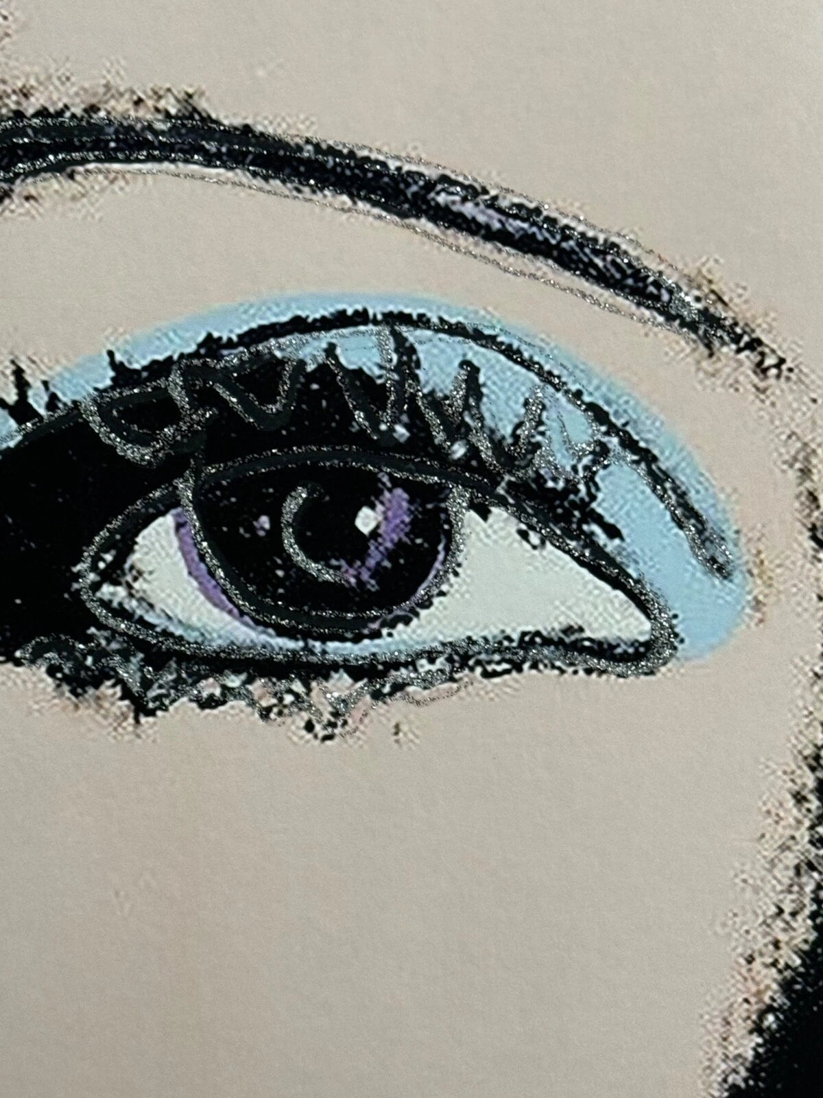ANDY WARHOL "Star" FS # 260 Garbo Beige Faced Trial Proof- Myths Screenprint- Museum Quality- Diamond Dust- 38 x 38" Wall Art