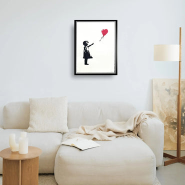 BANKSY- "Girl With Balloon"- Original Spray Painting - Iconic Grafitti Street Art- Stunning piece