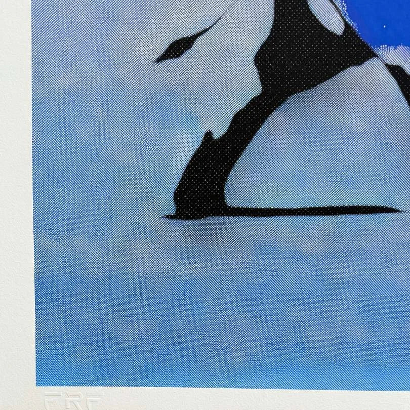 FENZOLINI "ELEPHANT RIDE" Blue- Screenprint - Hand Signed, Numbered