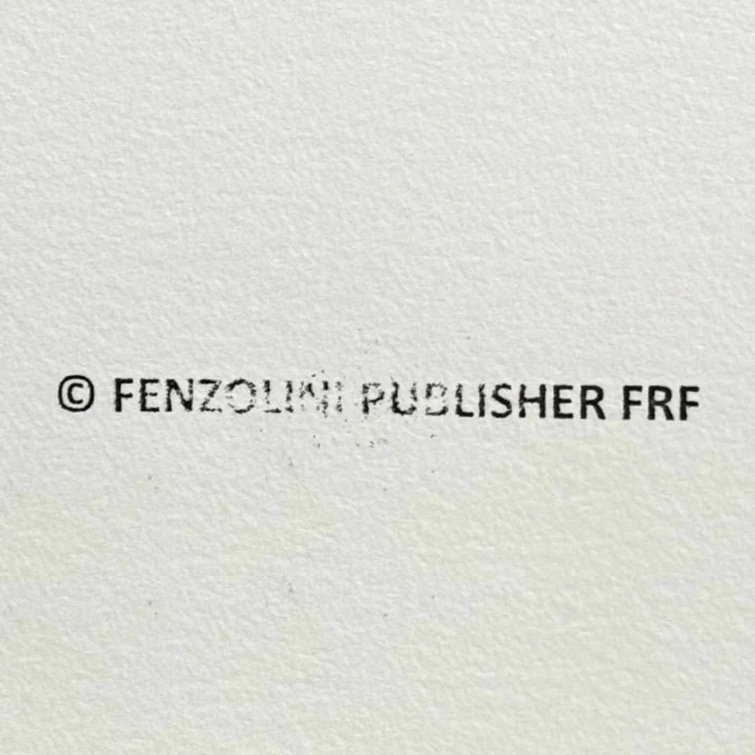 Text '© FENZOLINI PUBLISHER FRF' on a textured white background