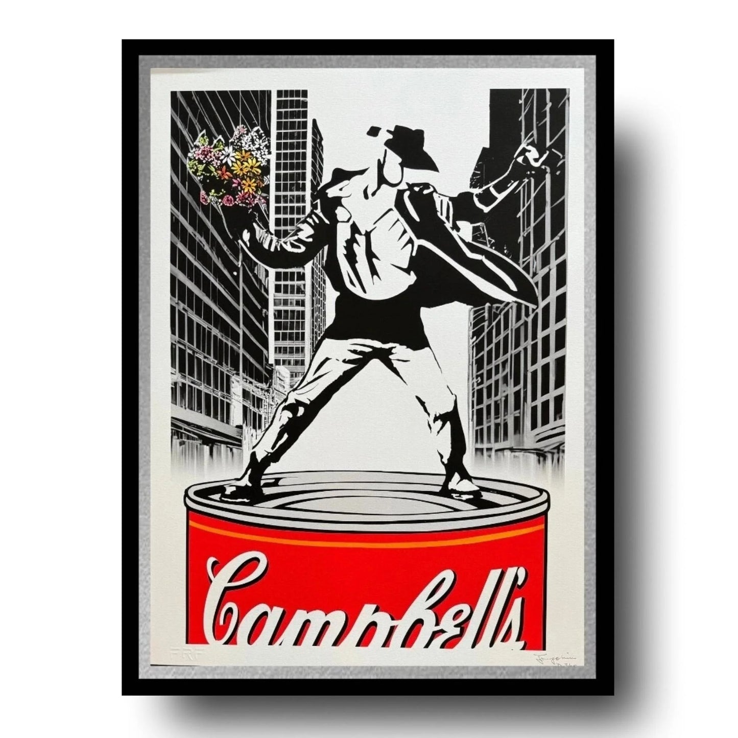 FENZOLINI "MJ SOUPCAN"- NY - Screenprint- Hand Signed, Numbered - 23 3/8 x 32" Wall Art