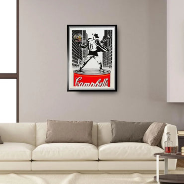 FENZOLINI "MJ SOUPCAN"- NY - Screenprint- Hand Signed, Numbered - 23 3/8 x 32" Wall Art