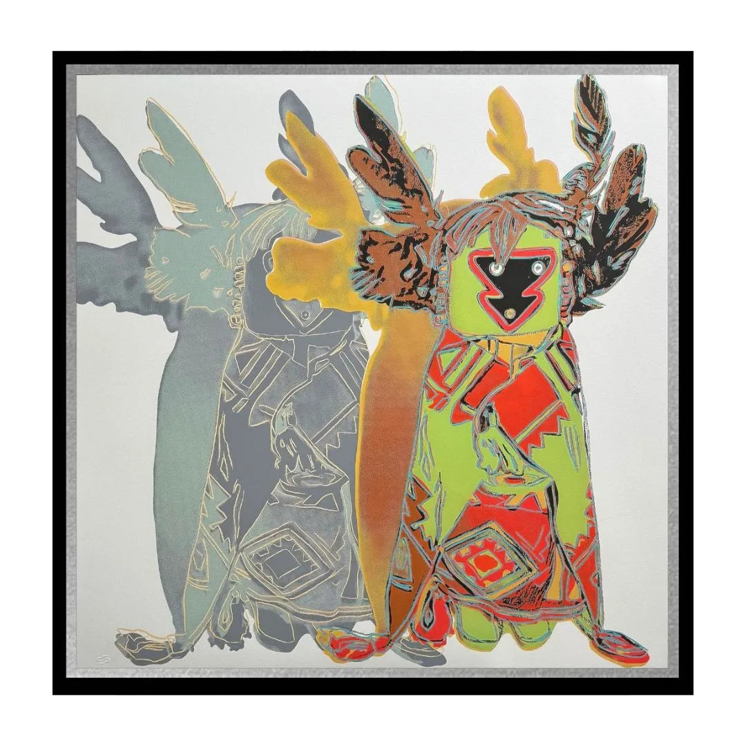 Andy WARHOL “KACHINA DOLLS”- Screenprint Trial- Cowboys Indians Series - Museum Board - 36x36" Wall Art