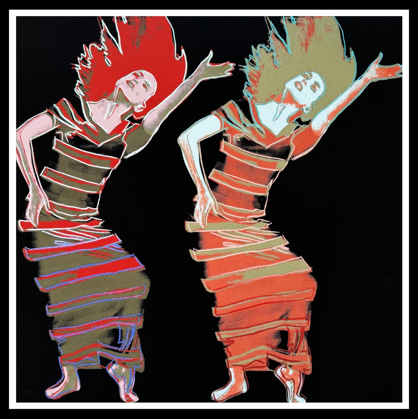 ANDY WARHOL “Martha Graham"- Orange Trial Screenprint- Proof Edition - 36x36" Wall Art