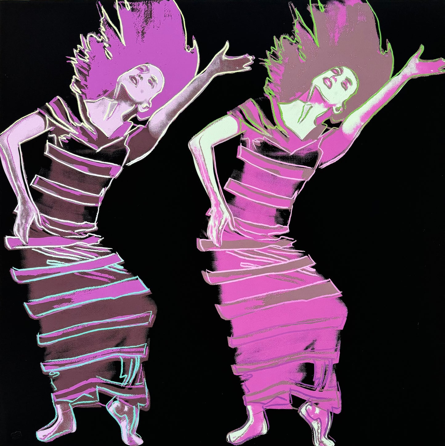 ANDY WARHOL “Martha Graham"- Pink Trial Screenprint- Proof Edition - 36x36" Wall Art