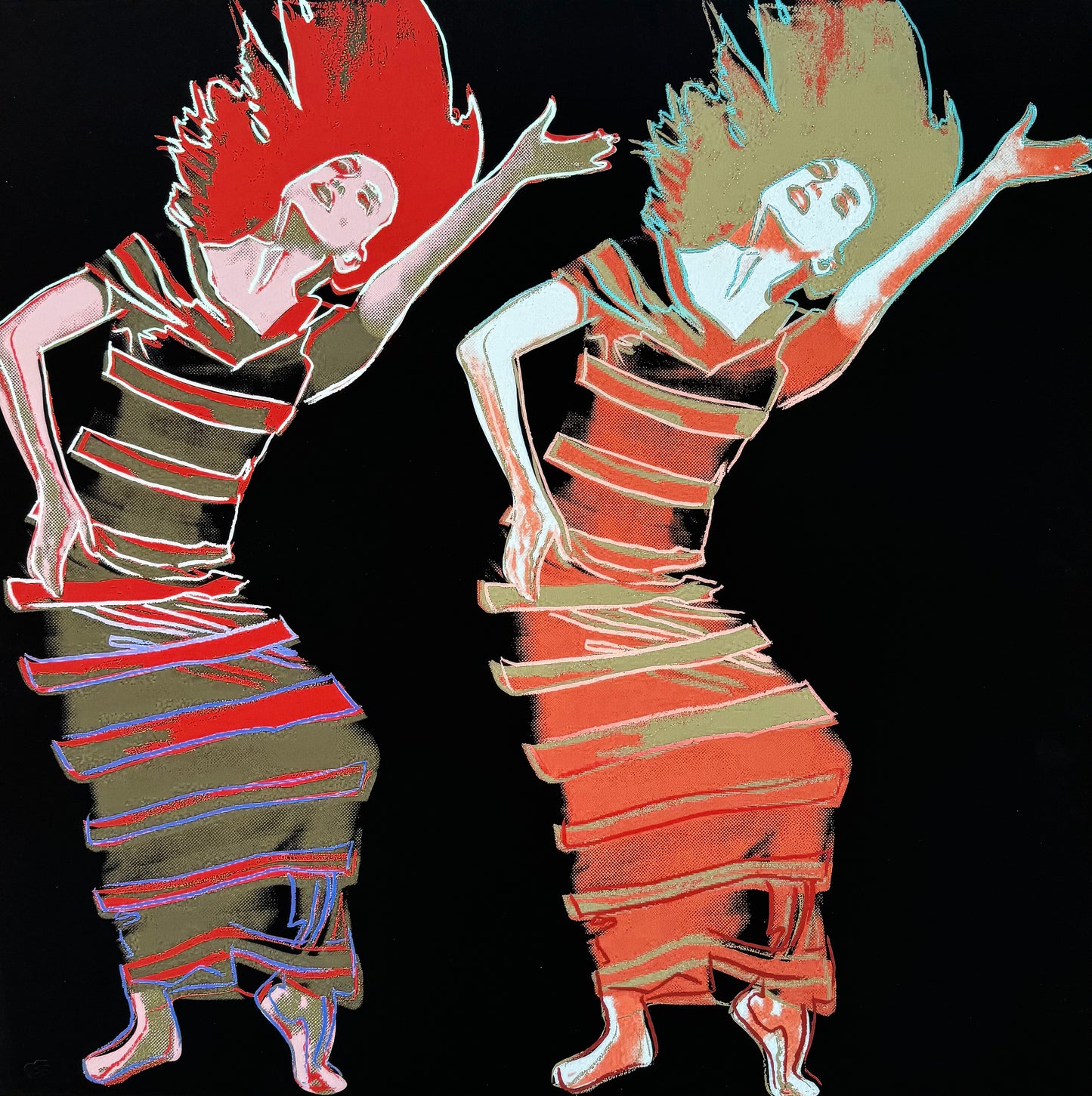 ANDY WARHOL “Martha Graham"- Orange Trial Screenprint- Proof Edition - 36x36" Wall Art