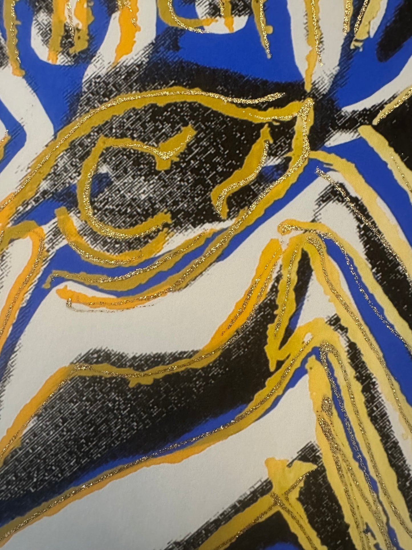 ANDY WARHOL “Zebra"-Maroon Trial Screenprint –Diamond Dust- Endang.Species Proof- Museum Quality 38 X 38"Wall Art