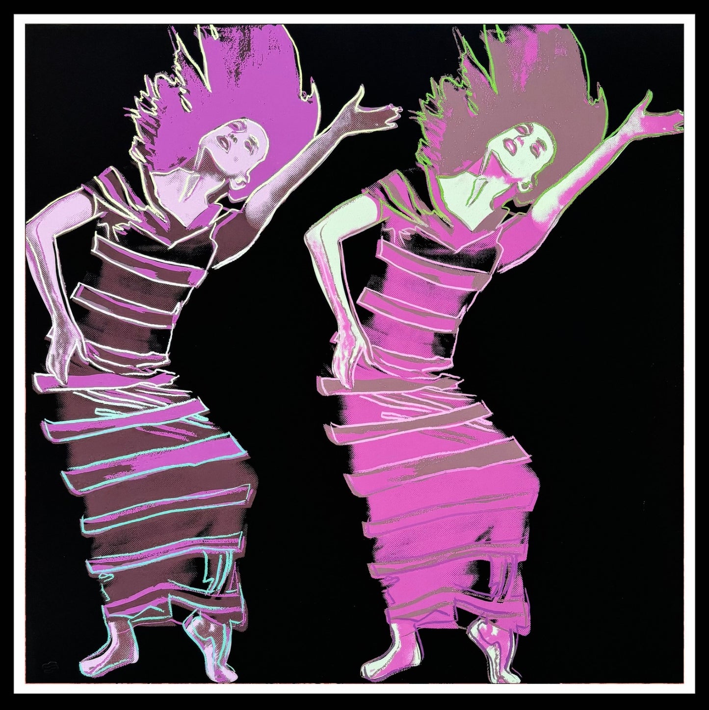 ANDY WARHOL “Martha Graham"- Pink Trial Screenprint- Proof Edition - 36x36" Wall Art