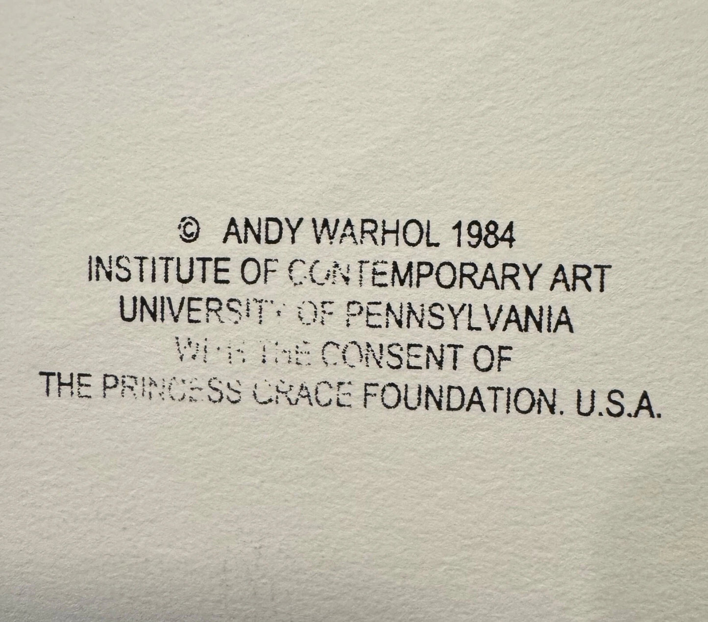 ANDY WARHOL "Grace Kelly"- GreyTrial Screenprint- Diamond Dust- Proof Edition- Superb Quality- Unsigned -40x 32" Wall Decor