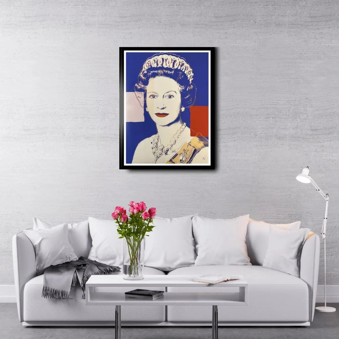 ANDY WARHOL “Queen Elizabeth"# 337– Blue Trial Proof -Screenprint- Diam.Dust-Museum Quality-Full Sized Wall Art- On Sale!