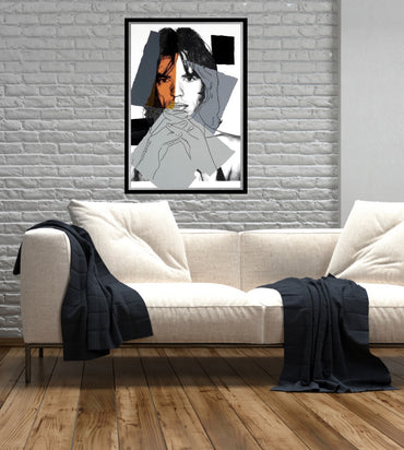 ANDY WARHOL "Mick Jagger"(#147) Silkscreen -Proof Edition- Top Quality-Unsigned- 43 1/2 x 29"- Wall Art