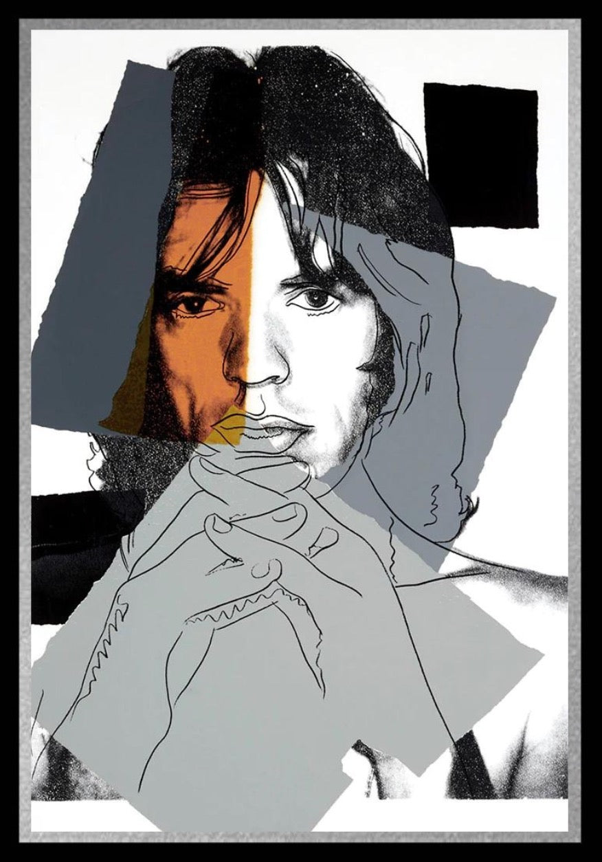 ANDY WARHOL "Mick Jagger"(#147) Silkscreen -Proof Edition- Top Quality-Unsigned- 43 1/2 x 29"- Wall Art