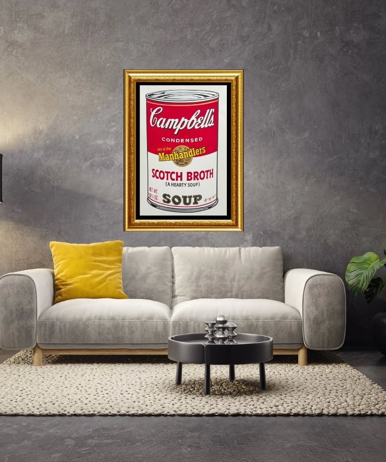 ANDY WARHOL – Original Edition "Campbells Soup" Scotch Broth"-Unsigned- Authentic- Superb Condition