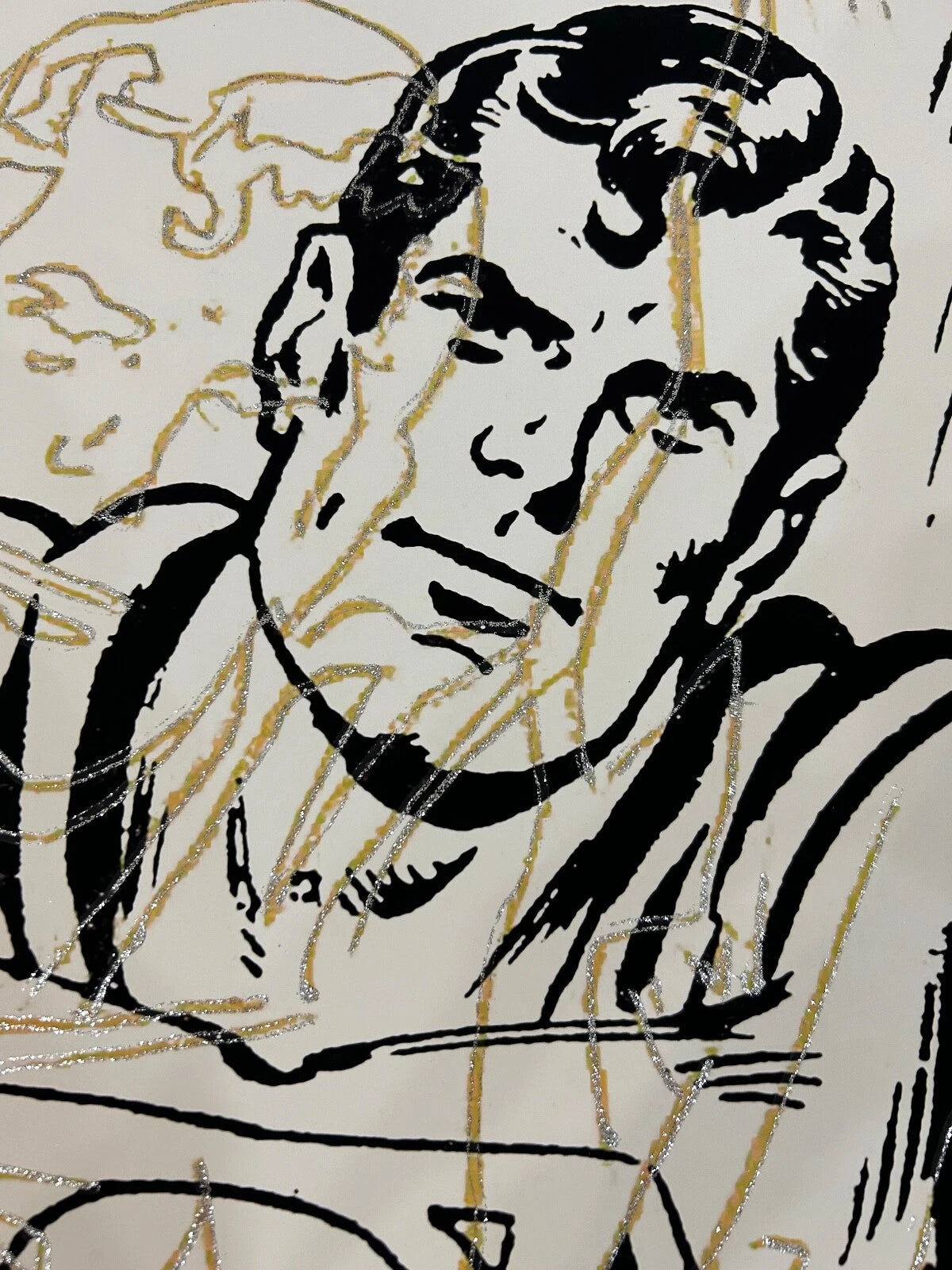 ANDY WARHOL– 2 Piece Pkg: “Superman Trials"- Multicolor Screenprint Proofs- Myths-Diamond Dust Museum Board-38 x 38" Wall Art
