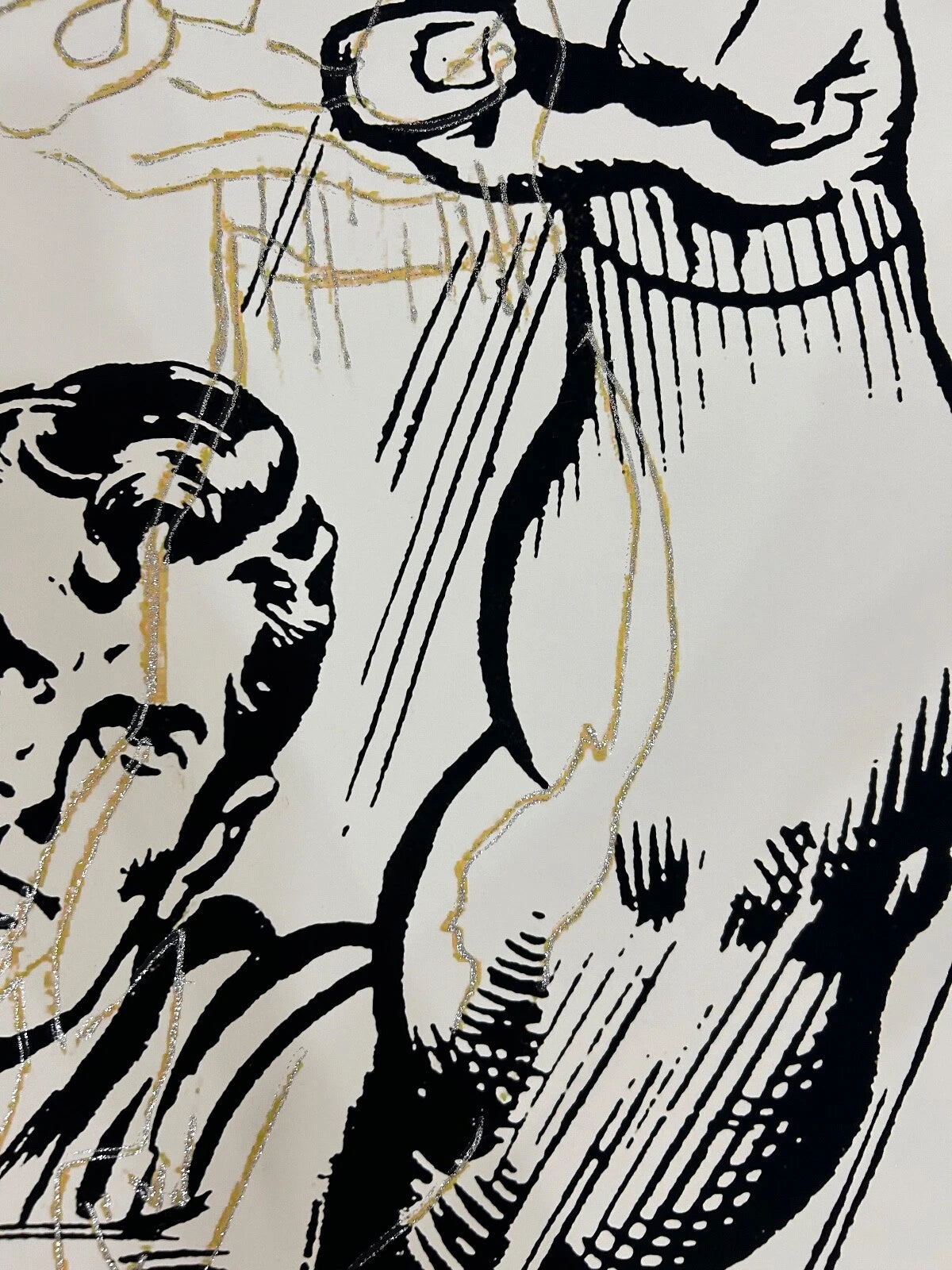 ANDY WARHOL– 2 Piece Pkg: “Superman Trials"- Multicolor Screenprint Proofs- Myths-Diamond Dust Museum Board-38 x 38" Wall Art