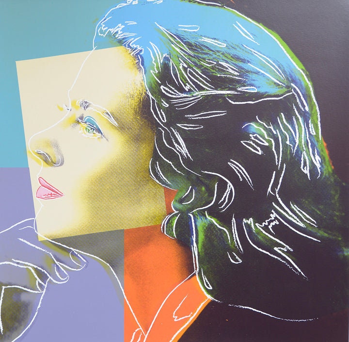 Full sized Andy Warhol -"BERGMAN HERSELF & HAT" -2 Silkscreens (Screenprints)- Museum Board- Shipped Flat- Best Quality- Both Beautiful!