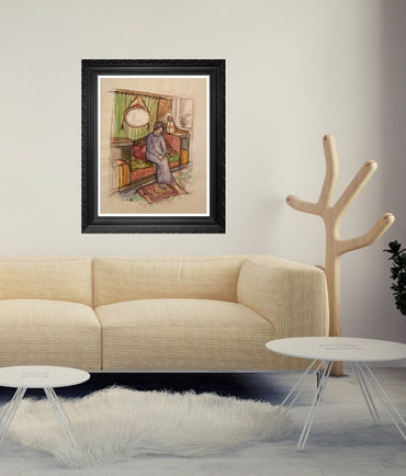 MATISSE -ORIGINAL Gouache/Painting, signed, Picasso, Miro Era- Gallery Quality- Perfect Signature- pHD Paperwork- Shipped Flat