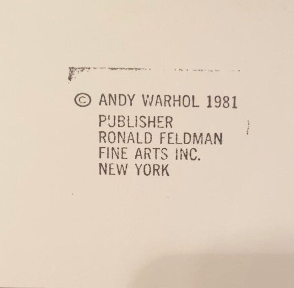 Full sized Andy WARHOL “SHADOW”- Silkscreen(Screenprint)- Myths with Diamond Dust- Fast Flat Ship- Museum Board- Best Quality & Best Price.