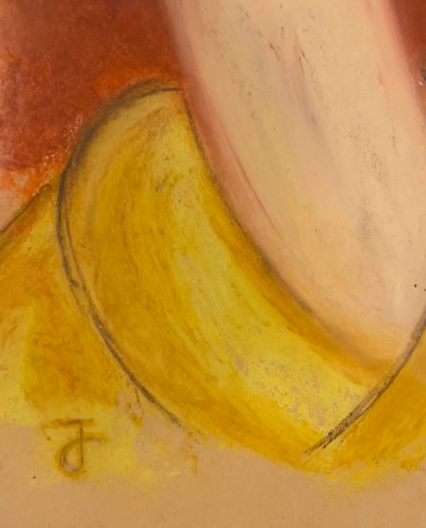MODIGLIANI- Original Painting/Pastel; Hand signed- Picasso, Miro Era- Perfect signature. Appraisal- pHD APPROVAL- A Beauty!