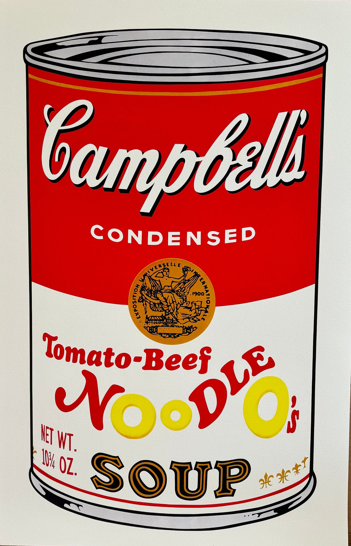 Andy WARHOL- 2- Full Sized- Screenprints "2 CAMPBELL SOUPS- Scotch Broth & Golden Mushroom"- Ships Flat - Guaranteed Beautiful!