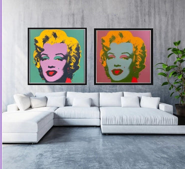Full sized ANDY WARHOL- 2 "MARILYNS #23 & #28"- Silkscreens (Screenprints)- Superb Quality- 2 Gorgeous Pieces- Shipped Flat.