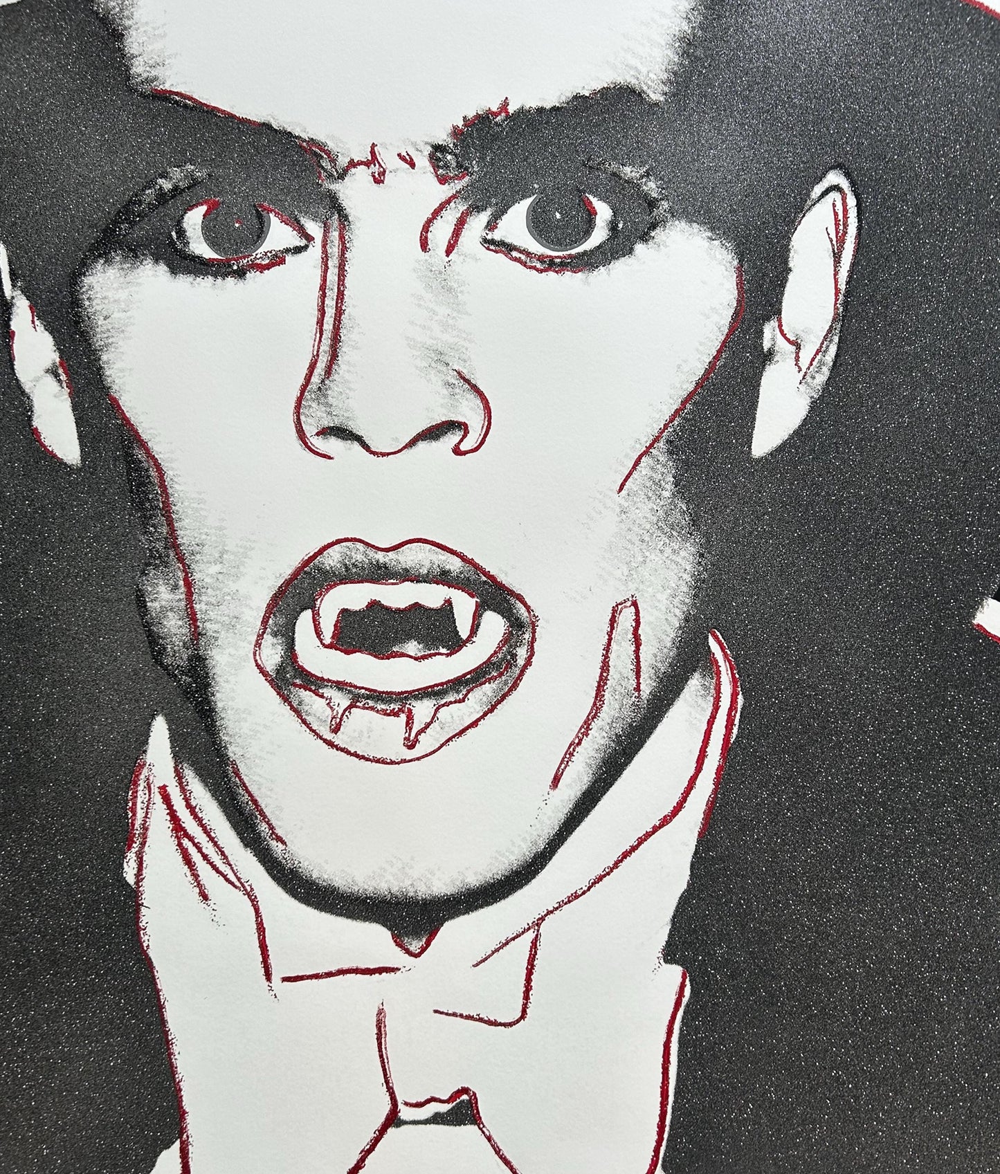 Andy Warhol Art for Home Décor - Original Dracula Trial Screen Print Paper Wall Art Full sized 38 X 38