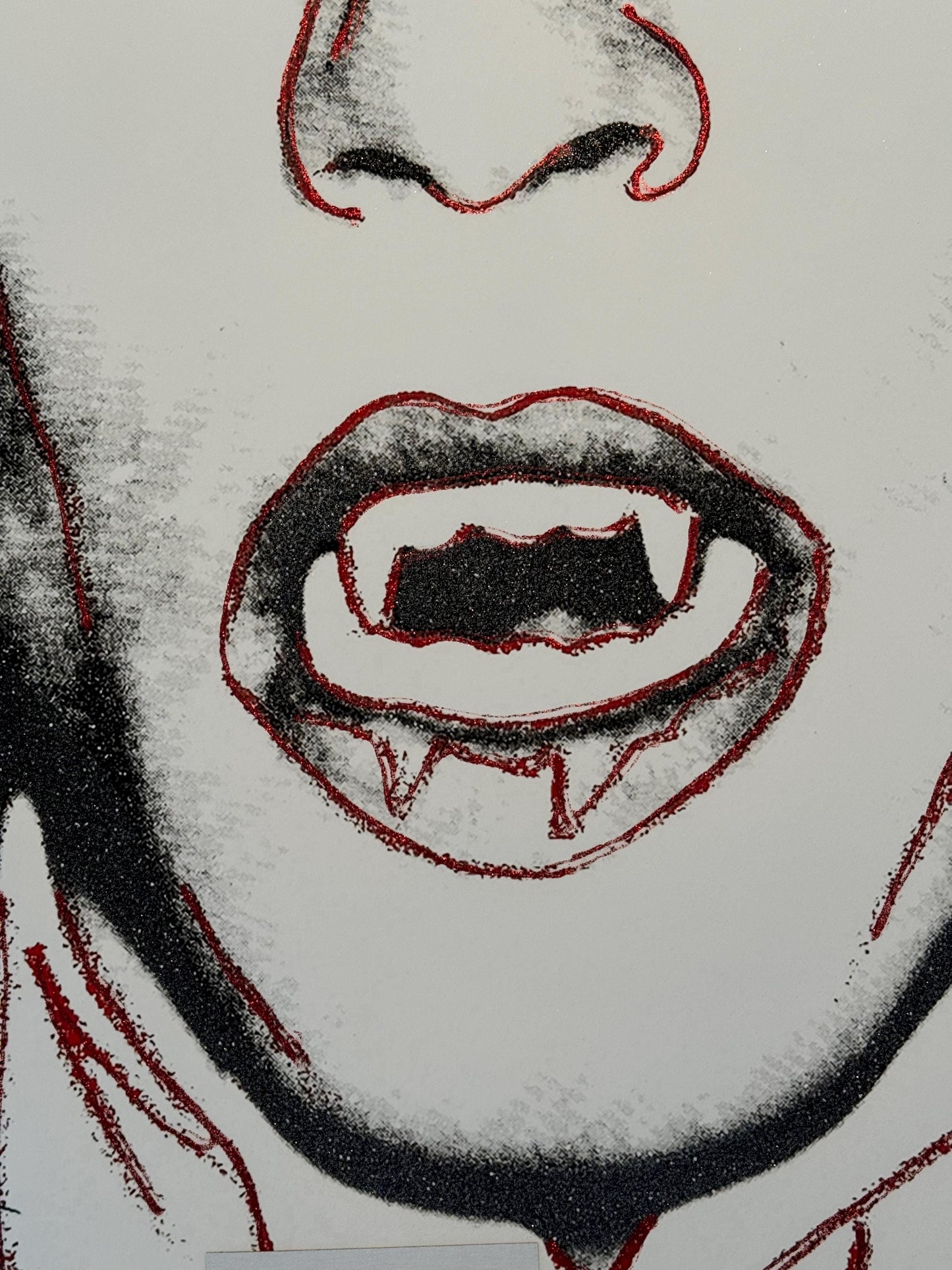 Andy Warhol Art for Home Décor - Original Dracula Trial Screen Print Paper Wall Art Full sized 38 X 38