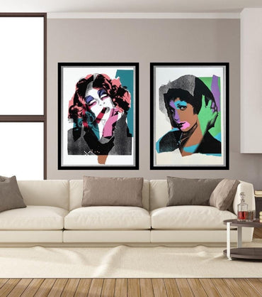 Full size Andy WARHOL- 2 Piece Pkg. "LADIES and GENTLEMEN"-2 Screenprints- Shipped Flat- Excellent Condition- Best Quality- Pride Month Sale